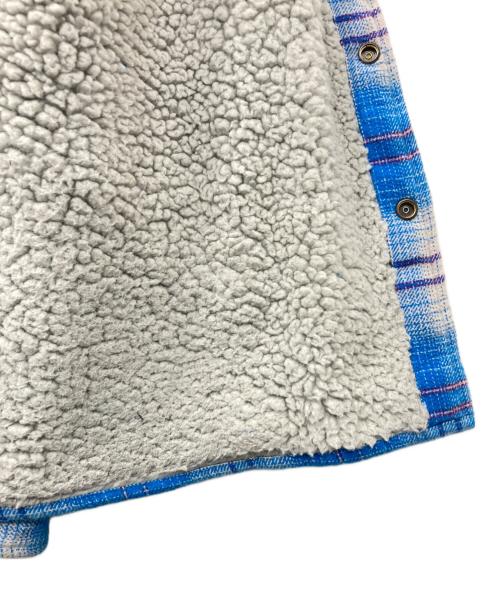 SUPREME（シュプリーム）Supreme (シュプリーム) Lined Flannel Snap Shirt/ラインドフランネルスナップシャツ ブルー サイズ:Lの古着・服飾アイテム