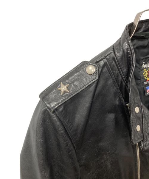 Schott（ショット）Schott (ショット) STAND ONESTAR/スタンドワンスター ライダースジャケット ブラック サイズ:38の古着・服飾アイテム