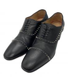 Christian Louboutin（クリスチャン・ルブタン）の古着「ETON FLAT CALF スタッズ シューズ」｜ブラック