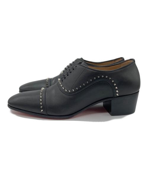 Christian Louboutin（クリスチャン・ルブタン）Christian Louboutin (クリスチャン・ルブタン) ETON FLAT CALF スタッズ シューズ ブラック サイズ:41.5の古着・服飾アイテム