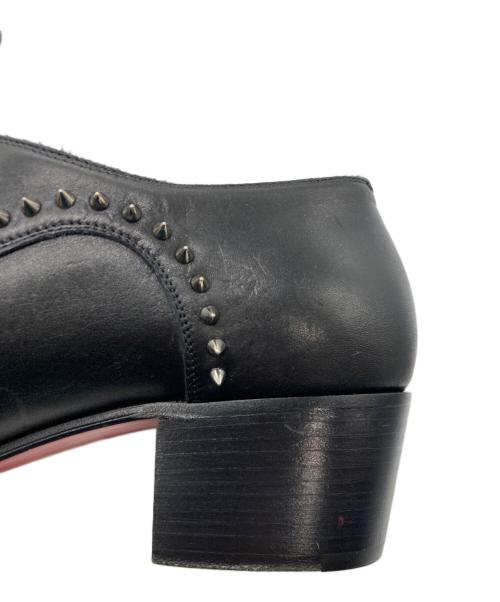 Christian Louboutin（クリスチャン・ルブタン）Christian Louboutin (クリスチャン・ルブタン) ETON FLAT CALF スタッズ シューズ ブラック サイズ:41.5の古着・服飾アイテム