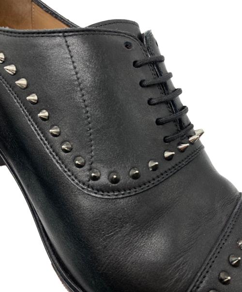 Christian Louboutin（クリスチャン・ルブタン）Christian Louboutin (クリスチャン・ルブタン) ETON FLAT CALF スタッズ シューズ ブラック サイズ:41.5の古着・服飾アイテム