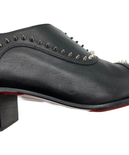 Christian Louboutin（クリスチャン・ルブタン）Christian Louboutin (クリスチャン・ルブタン) ETON FLAT CALF スタッズ シューズ ブラック サイズ:41.5の古着・服飾アイテム