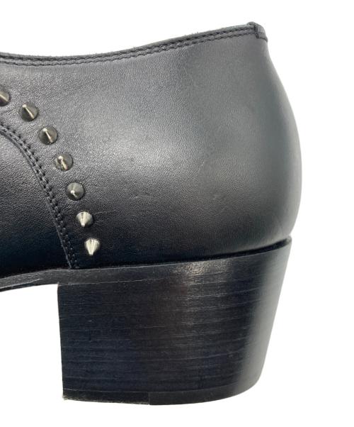 Christian Louboutin（クリスチャン・ルブタン）Christian Louboutin (クリスチャン・ルブタン) ETON FLAT CALF スタッズ シューズ ブラック サイズ:41.5の古着・服飾アイテム