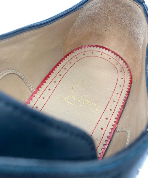 Christian Louboutin（クリスチャン・ルブタン）Christian Louboutin (クリスチャン・ルブタン) ETON FLAT CALF スタッズ シューズ ブラック サイズ:41.5の古着・服飾アイテム