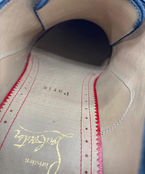 Christian Louboutin（クリスチャン・ルブタン）Christian Louboutin (クリスチャン・ルブタン) ETON FLAT CALF スタッズ シューズ ブラック サイズ:41.5の古着・服飾アイテム