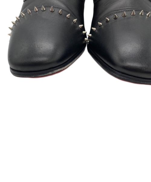 Christian Louboutin（クリスチャン・ルブタン）Christian Louboutin (クリスチャン・ルブタン) ETON FLAT CALF スタッズ シューズ ブラック サイズ:41.5の古着・服飾アイテム