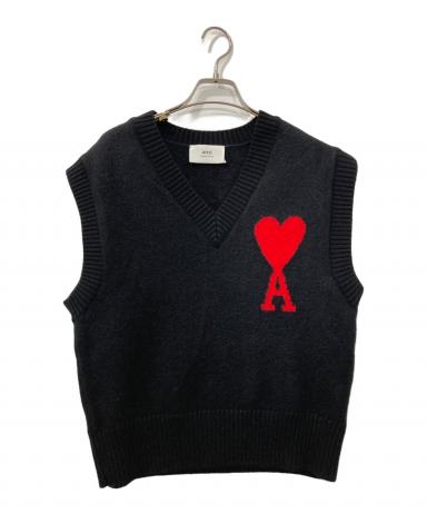 中古・古着通販】AMI PARIS (アミ パリス) ハートロゴ ニットベスト