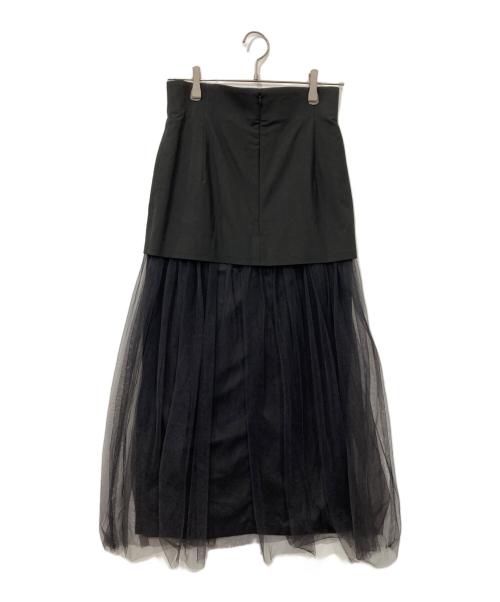 Whim Gazette（ウィムガゼット）Whim Gazette (ウィムガゼット) チュールキリカエスカート ブラック サイズ:36の古着・服飾アイテム