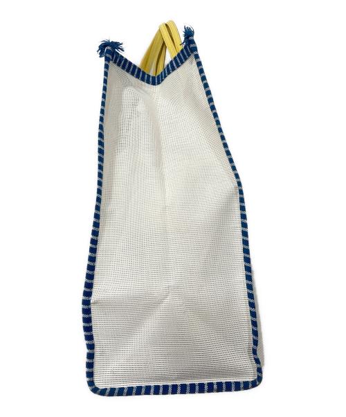 A VACATION（ア ヴァケーション）A VACATION (ア ヴァケーション) トートバッグ ホワイト×ブルー サイズ:-の古着・服飾アイテム