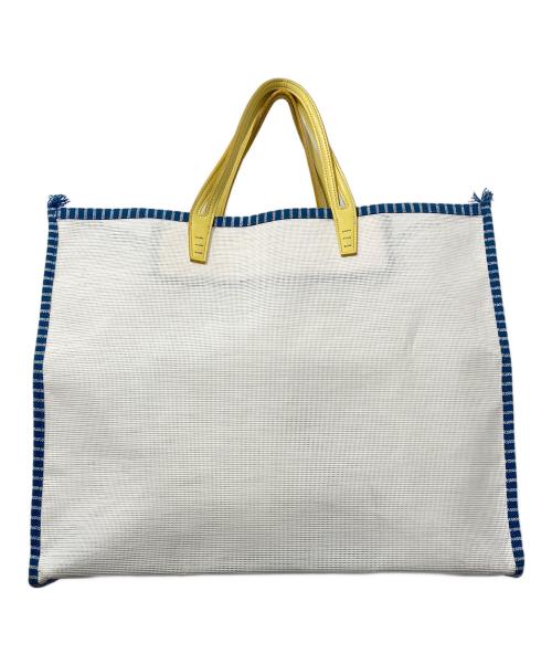 A VACATION（ア ヴァケーション）A VACATION (ア ヴァケーション) トートバッグ ホワイト×ブルー サイズ:-の古着・服飾アイテム