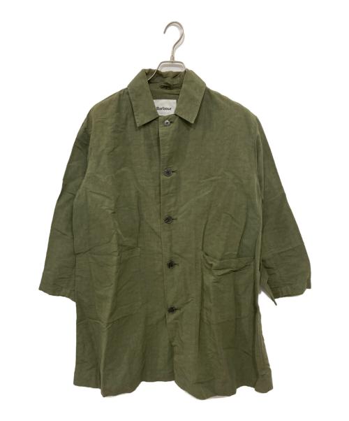 Barbour（バブアー）Barbour (バブアー) コットンリネンステンカラーコート カーキ サイズ:8の古着・服飾アイテム