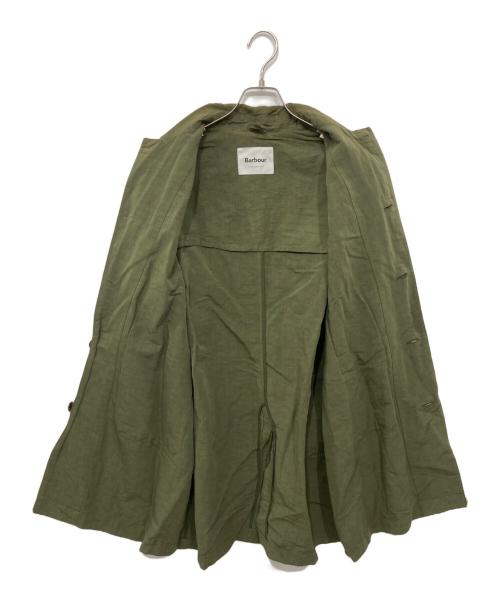 Barbour（バブアー）Barbour (バブアー) コットンリネンステンカラーコート カーキ サイズ:8の古着・服飾アイテム