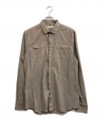BURBERRY LONDONバーバリーロンドン）の古着「比翼シャツ」｜グレージュ