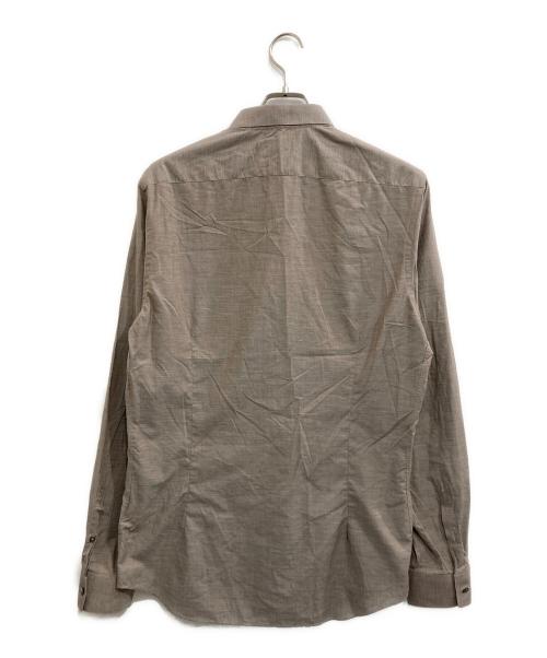 BURBERRY LONDON（バーバリーロンドン）BURBERRY LONDON (バーバリーロンドン) 比翼シャツ グレージュ サイズ:Lの古着・服飾アイテム
