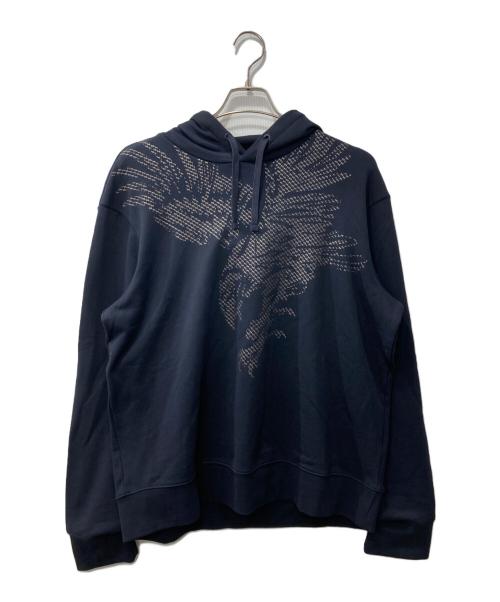 ARMANI EXCHANGE（アルマーニ エクスチェンジ）ARMANI EXCHANGE (アルマーニ エクスチェンジ) プルオーバーパーカー ネイビー サイズ:XL 未使用品の古着・服飾アイテム