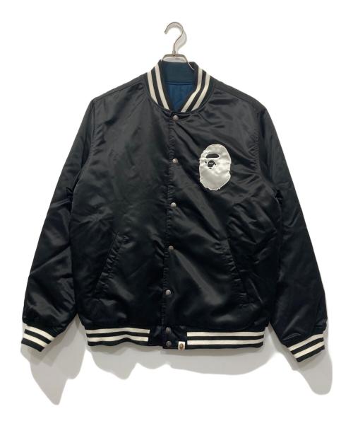 A BATHING APE（ア ベイシング エイプ）A BATHING APE (ア ベイシング エイプ) リバーシブルスカジャン ネイビー×ブラック サイズ:2XLの古着・服飾アイテム