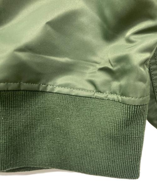 A BATHING APE（ア ベイシング エイプ）A BATHING APE (ア ベイシング エイプ) MA-1ジャケット グリーン サイズ:XLの古着・服飾アイテム