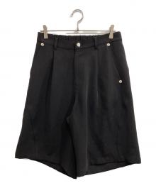 CONZ（コンズ）の古着「PANEL CUT WIDE SHORTS」｜ブラック