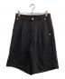 conz（コンズ）の古着「PANEL CUT WIDE SHORTS」｜ブラック
