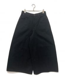 LAD MUSICIAN（ラッドミュージシャン）の古着「14oz DENIM ROUND PANTS/デニムラウンドパンツ」｜ブラック