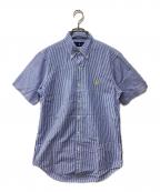 POLO RALPH LAURENポロ・ラルフローレン）の古着「半袖ストライプシャツ」｜ブルー