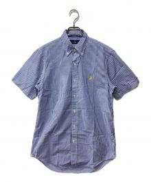 POLO RALPH LAUREN（ポロ・ラルフローレン）の古着「半袖ストライプシャツ」｜ブルー