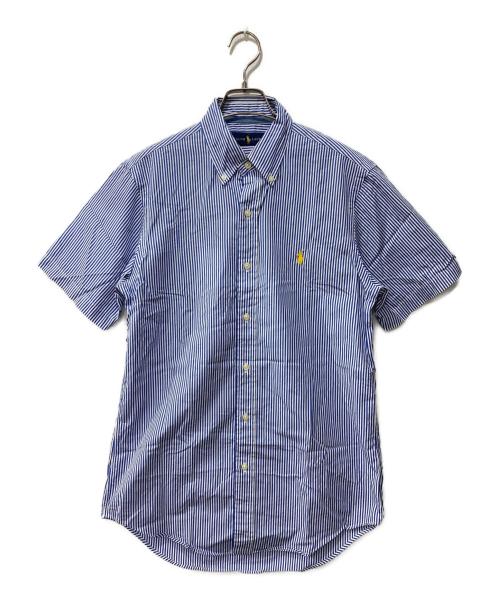 POLO RALPH LAUREN（ポロ・ラルフローレン）POLO RALPH LAUREN (ポロ・ラルフローレン) 半袖ストライプシャツ ブルー サイズ:Sの古着・服飾アイテム