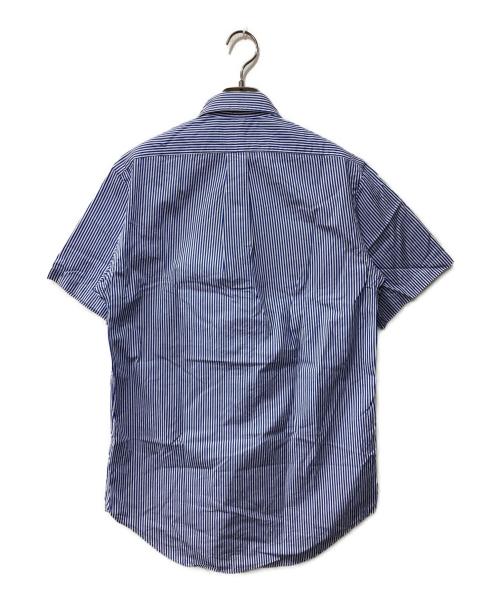 POLO RALPH LAUREN（ポロ・ラルフローレン）POLO RALPH LAUREN (ポロ・ラルフローレン) 半袖ストライプシャツ ブルー サイズ:Sの古着・服飾アイテム