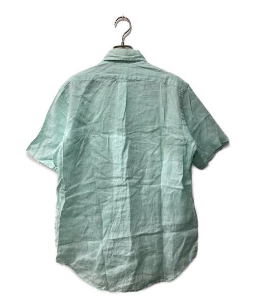 POLO RALPH LAUREN（ポロ・ラルフローレン）POLO RALPH LAUREN (ポロ・ラルフローレン) 半袖リネンシャツ ミントグリーン サイズ:Sの古着・服飾アイテム