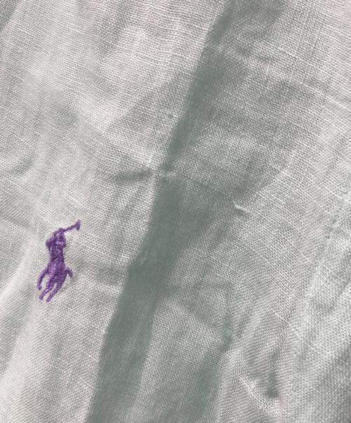 POLO RALPH LAUREN（ポロ・ラルフローレン）POLO RALPH LAUREN (ポロ・ラルフローレン) 半袖リネンシャツ ミントグリーン サイズ:Sの古着・服飾アイテム