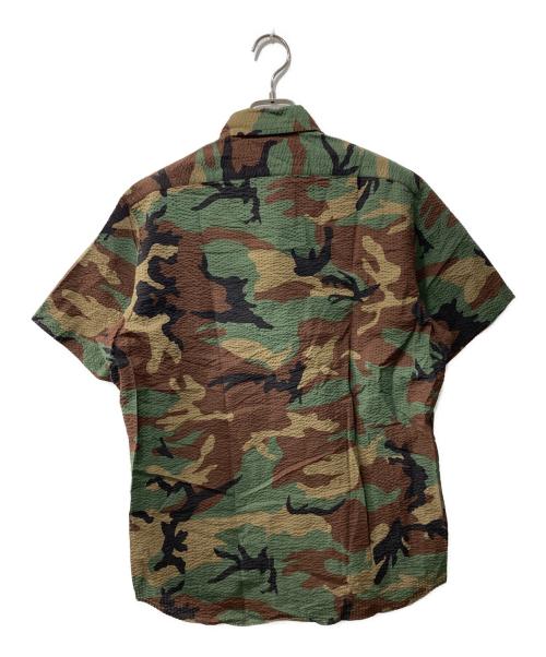 RALPH LAUREN（ラルフローレン）RALPH LAUREN (ラルフローレン) カモ柄シアサッカーシャツ オリーブ サイズ:Sの古着・服飾アイテム