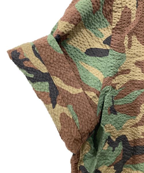 RALPH LAUREN（ラルフローレン）RALPH LAUREN (ラルフローレン) カモ柄シアサッカーシャツ オリーブ サイズ:Sの古着・服飾アイテム