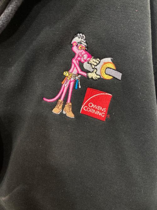 CarHartt（カーハート）CarHartt (カーハート) Pink Panther zip-up heavy weight parka グレー サイズ:Mの古着・服飾アイテム