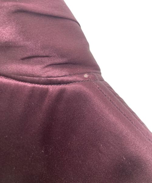 Salvatore Ferragamo（サルヴァトーレ フェラガモ）Salvatore Ferragamo (サルヴァトーレ フェラガモ) 裏アニマル柄シルクジャケット ボルドー サイズ:Lの古着・服飾アイテム