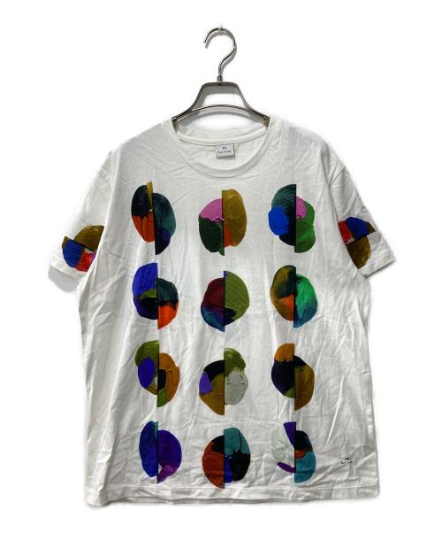 PS Paul Smith（ＰＳポールスミス）PS Paul Smith (ＰＳポールスミス) プリントTシャツ ホワイト サイズ:XXLの古着・服飾アイテム