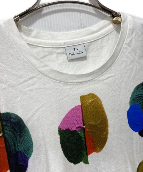 PS Paul Smith（ＰＳポールスミス）PS Paul Smith (ＰＳポールスミス) プリントTシャツ ホワイト サイズ:XXLの古着・服飾アイテム
