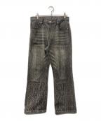 SKINSスキンズ）の古着「ネップ加工デニムパンツ」｜グレー