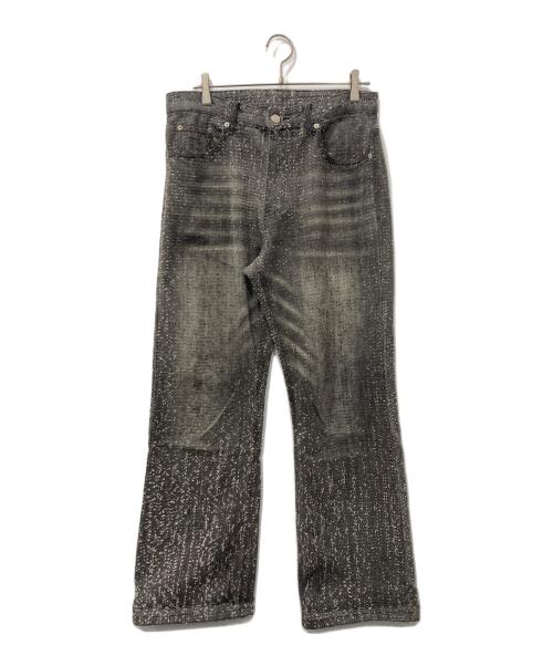 SKINS（スキンズ）SKINS (スキンズ) ネップ加工デニムパンツ グレー サイズ:3の古着・服飾アイテム