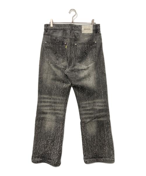 SKINS（スキンズ）SKINS (スキンズ) ネップ加工デニムパンツ グレー サイズ:3の古着・服飾アイテム