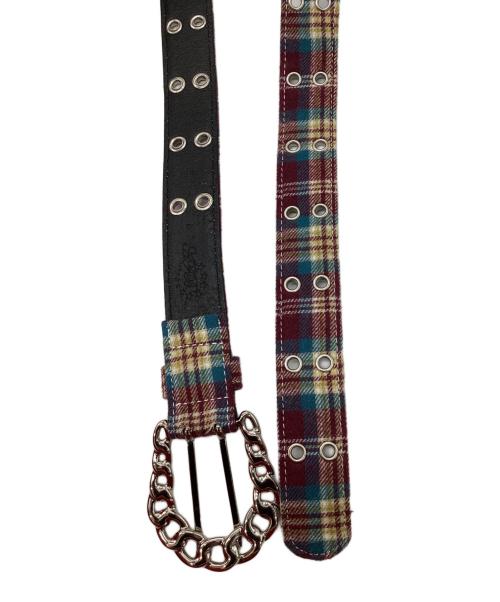 AFB（エーエフビー）AFB (エーエフビー) FLANNEL CHECK BELT/フランネルチェックベルト マルチカラー サイズ:Lの古着・服飾アイテム