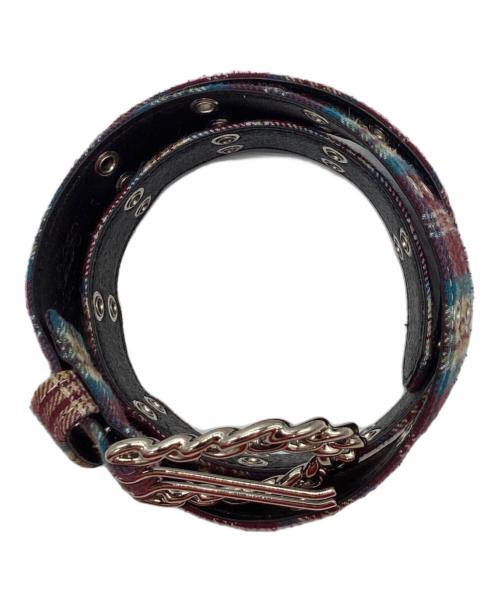 AFB（エーエフビー）AFB (エーエフビー) FLANNEL CHECK BELT/フランネルチェックベルト マルチカラー サイズ:Lの古着・服飾アイテム