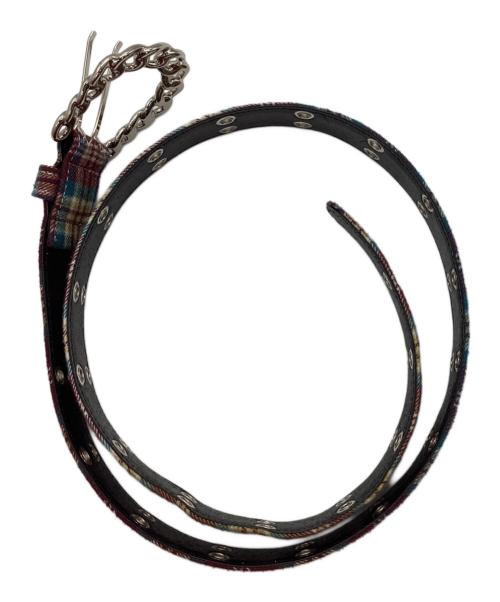 AFB（エーエフビー）AFB (エーエフビー) FLANNEL CHECK BELT/フランネルチェックベルト マルチカラー サイズ:Lの古着・服飾アイテム