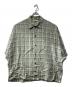 Name.（ネーム）の古着「CHECK DOLMAN S/S BIG SHIRT/半袖シャツ」｜ミントグリーン