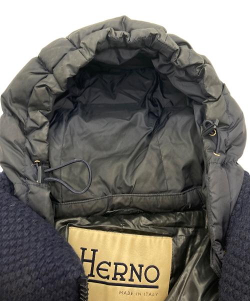 HERNO（ヘルノ）HERNO (ヘルノ) 切替ダウンコート ネイビー サイズ:38の古着・服飾アイテム