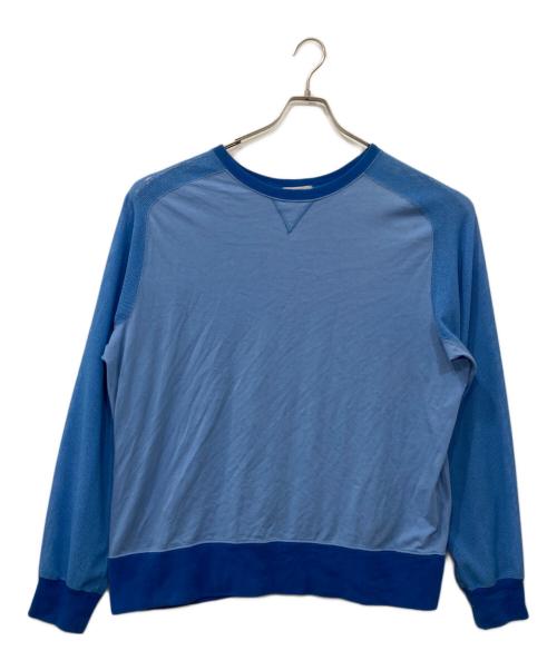 HOMELESS TAILOR（ホームレステイラー）HOMELESS TAILOR (ホームレステイラー) KA-RA-MI TOP/切替カットソー ブルー サイズ:Fの古着・服飾アイテム