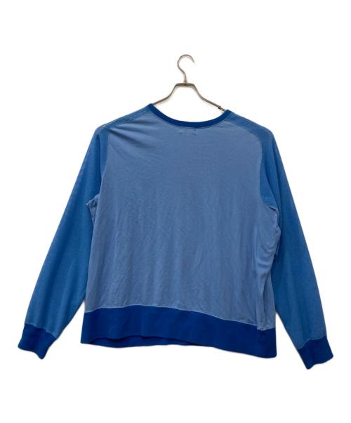 HOMELESS TAILOR（ホームレステイラー）HOMELESS TAILOR (ホームレステイラー) KA-RA-MI TOP/切替カットソー ブルー サイズ:Fの古着・服飾アイテム