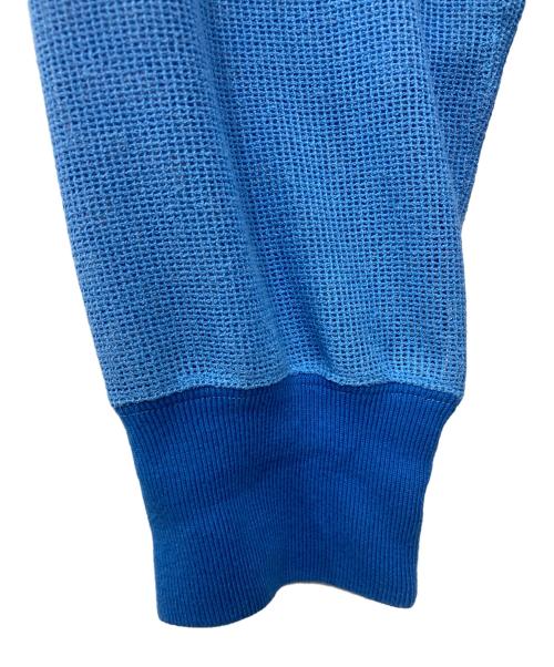 HOMELESS TAILOR（ホームレステイラー）HOMELESS TAILOR (ホームレステイラー) KA-RA-MI TOP/切替カットソー ブルー サイズ:Fの古着・服飾アイテム