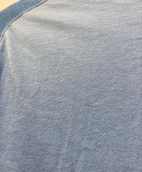 HOMELESS TAILOR（ホームレステイラー）HOMELESS TAILOR (ホームレステイラー) KA-RA-MI TOP/切替カットソー ブルー サイズ:Fの古着・服飾アイテム