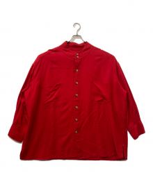 HOMELESS TAILOR（ホームレステイラー）の古着「スタンドカラーシャツ」｜レッド